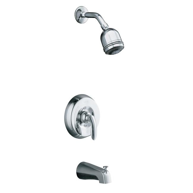 Kohler K t15603 4s cp Polished Chrome Coralais Bath And Shower Mixing Valve Faucet Trim, Valve Not Included