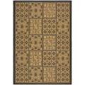 Safavieh Indoor/ Outdoor Black/ Natural Rug - 8'11 x 12'