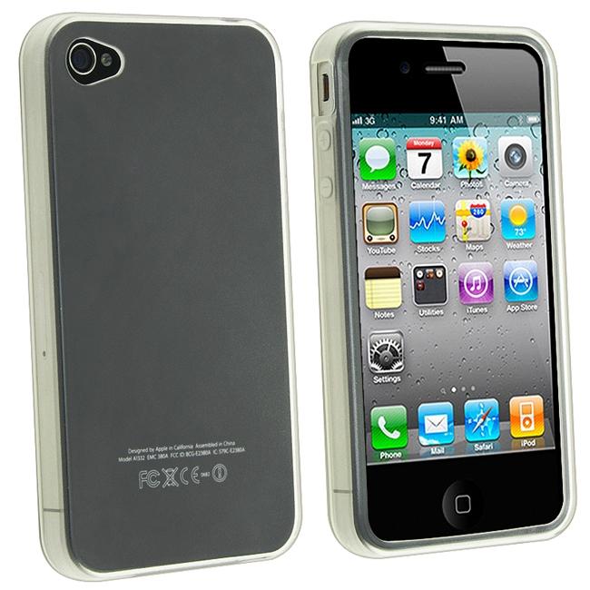 TPU Rubber Skin Case for Apple iPhone 4  