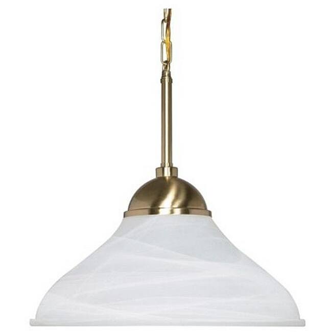 Energy Star 1-light Brass Pendant Light