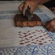 Handmade Brown Striped Rayon from Bamboo Rug - 2' x 3'