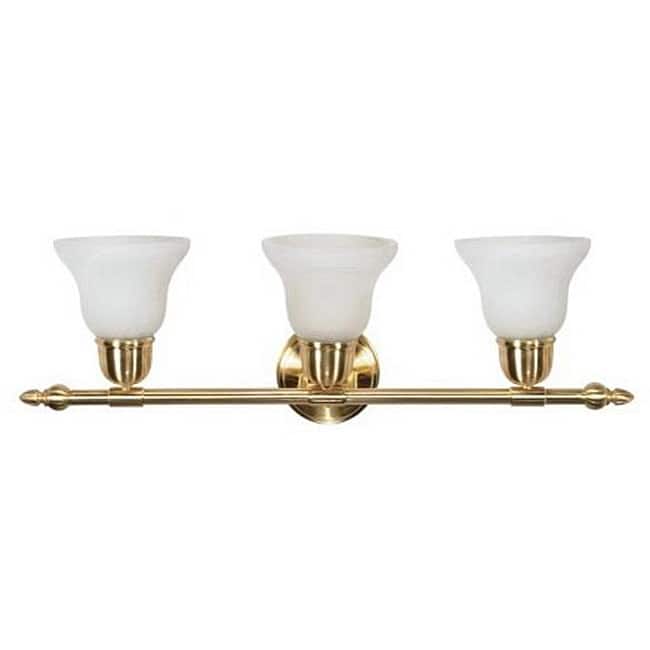 Energy Star 3-light Brass Lighting Sconce