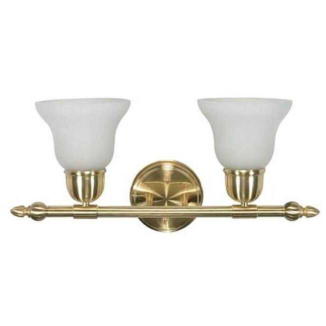 Energy Star 2-light Brass Wall Sconce