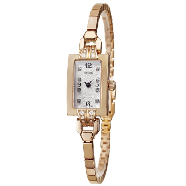 Concord Women's 'Soiree' 18k Rose Gold Quartz Diamond Watch Concord Women's Concord Watches