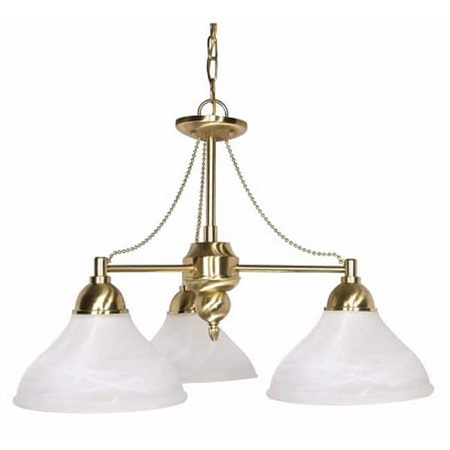 Energy Star 3-light Brass Chandelier