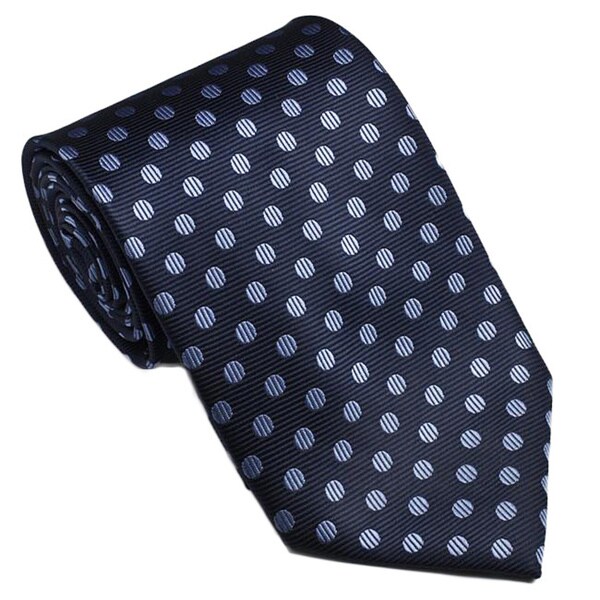 Shop Platinum Ties Men's Blue 'Baby Dot' Tie - Free Shipping On Orders ...