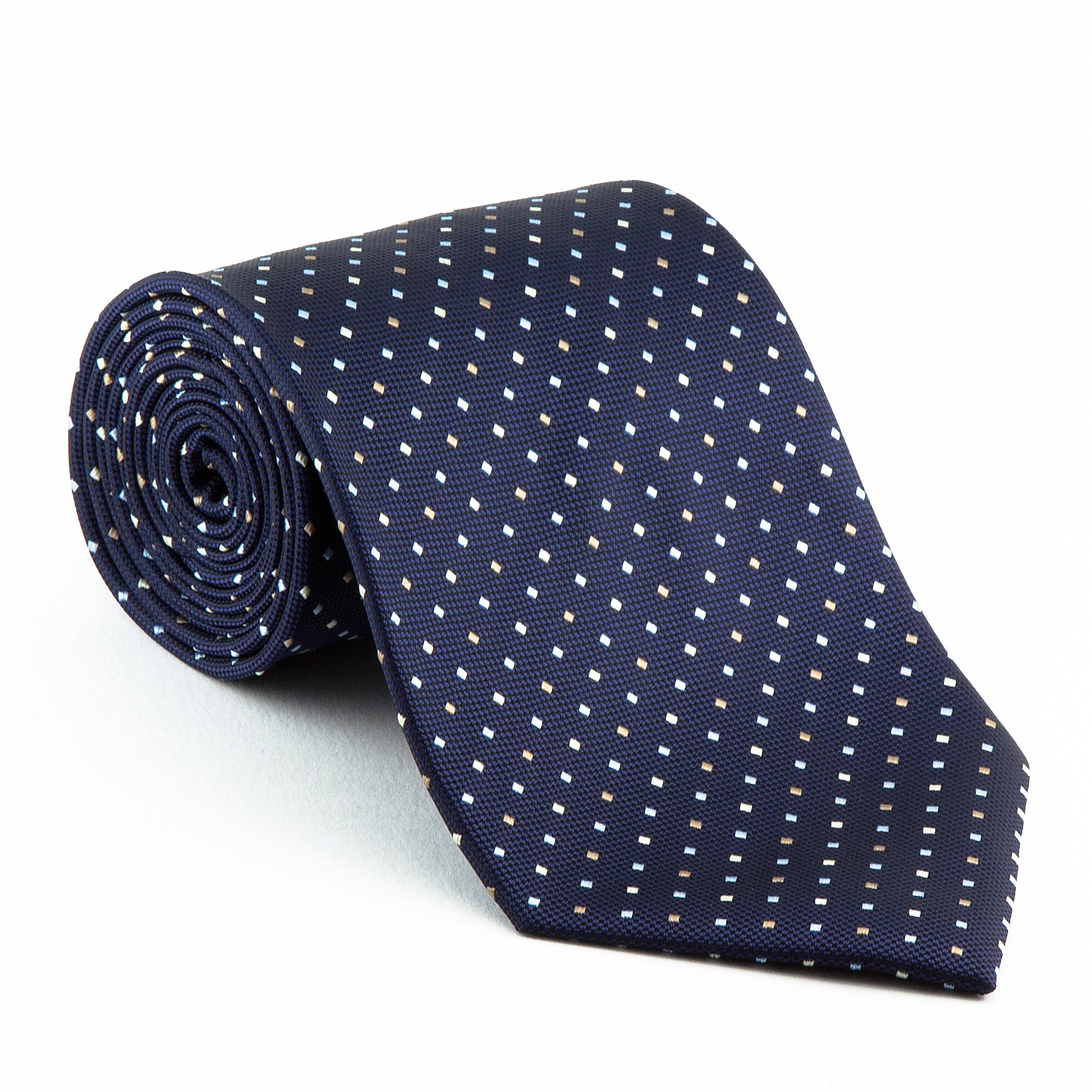 Platinum Ties Men's Patterned 'Blue Diplomat' Tie - Overstock Shopping ...