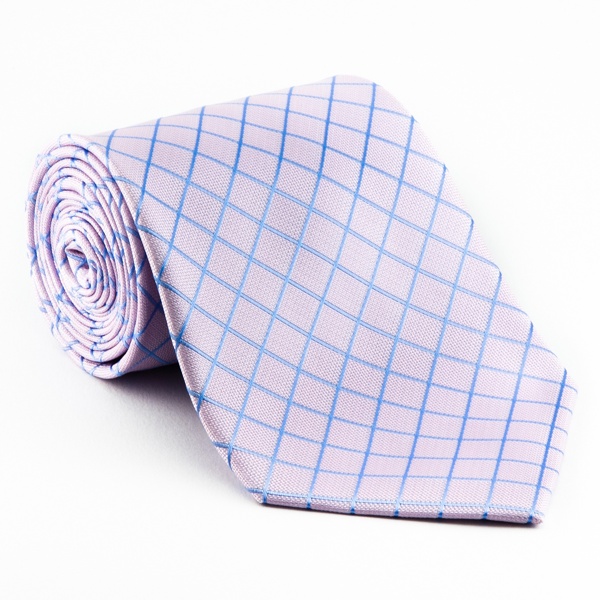 Platinum Ties Mens Patterned Snow Pink Tie