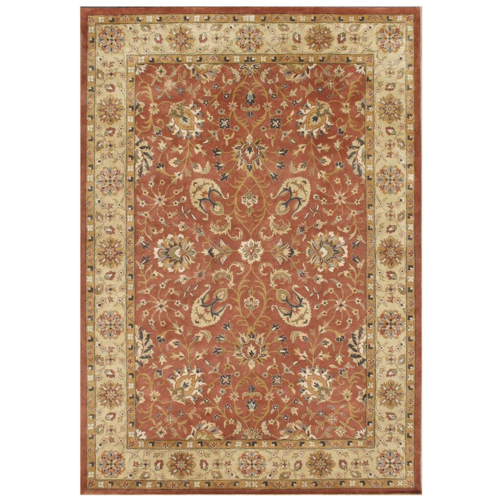 Alliyah Handmade Rust New Zealand Blend Wool Rug - 8' x 10'/Surplus