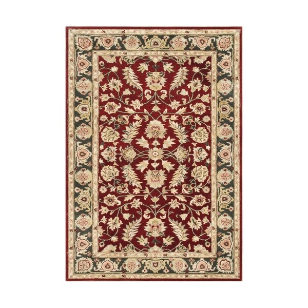 Alliyah Handmade Red New Zealand Blend Wool Rug (10' x 14') - 10' x 14'