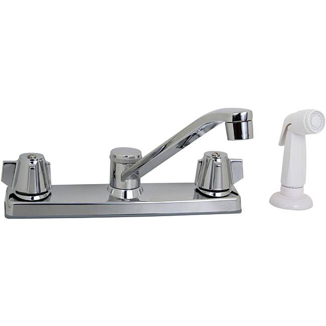 Price Pfister Polished Chrome Kitchen Faucet with Side Spray