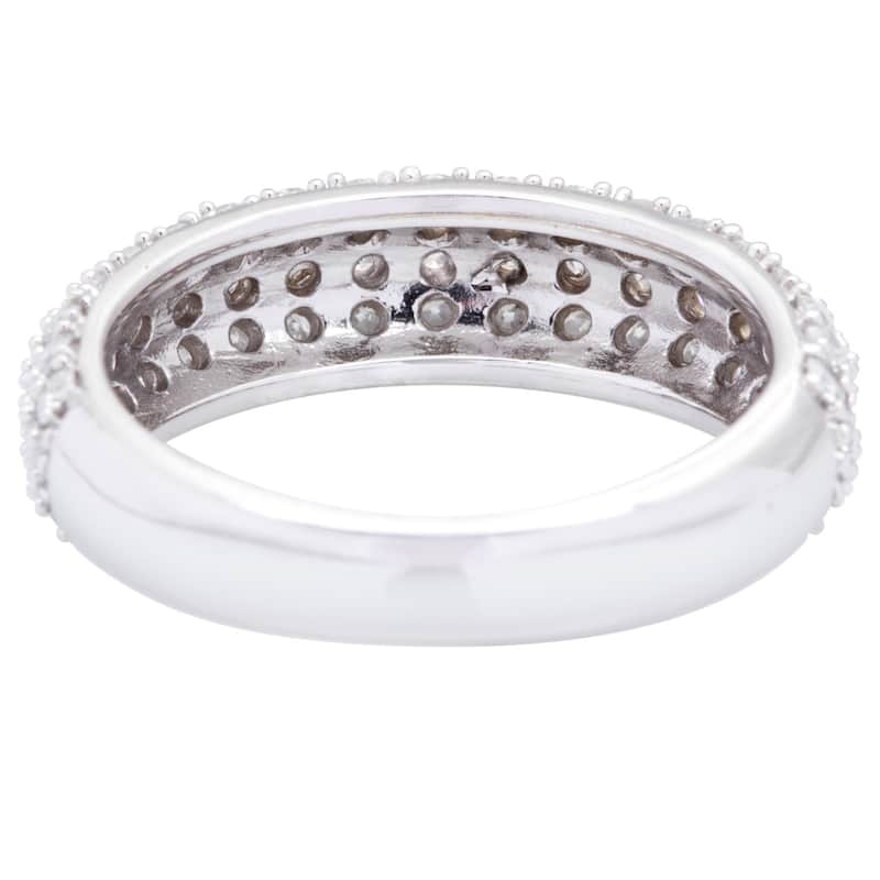 Miadora 3/4 CT Diamond TW Fashion Ring 10k White Gold GH I2;I3