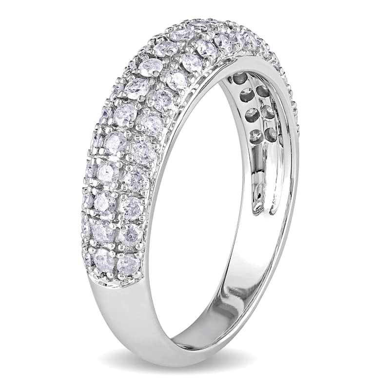 Miadora 3/4 CT Diamond TW Fashion Ring 10k White Gold GH I2;I3