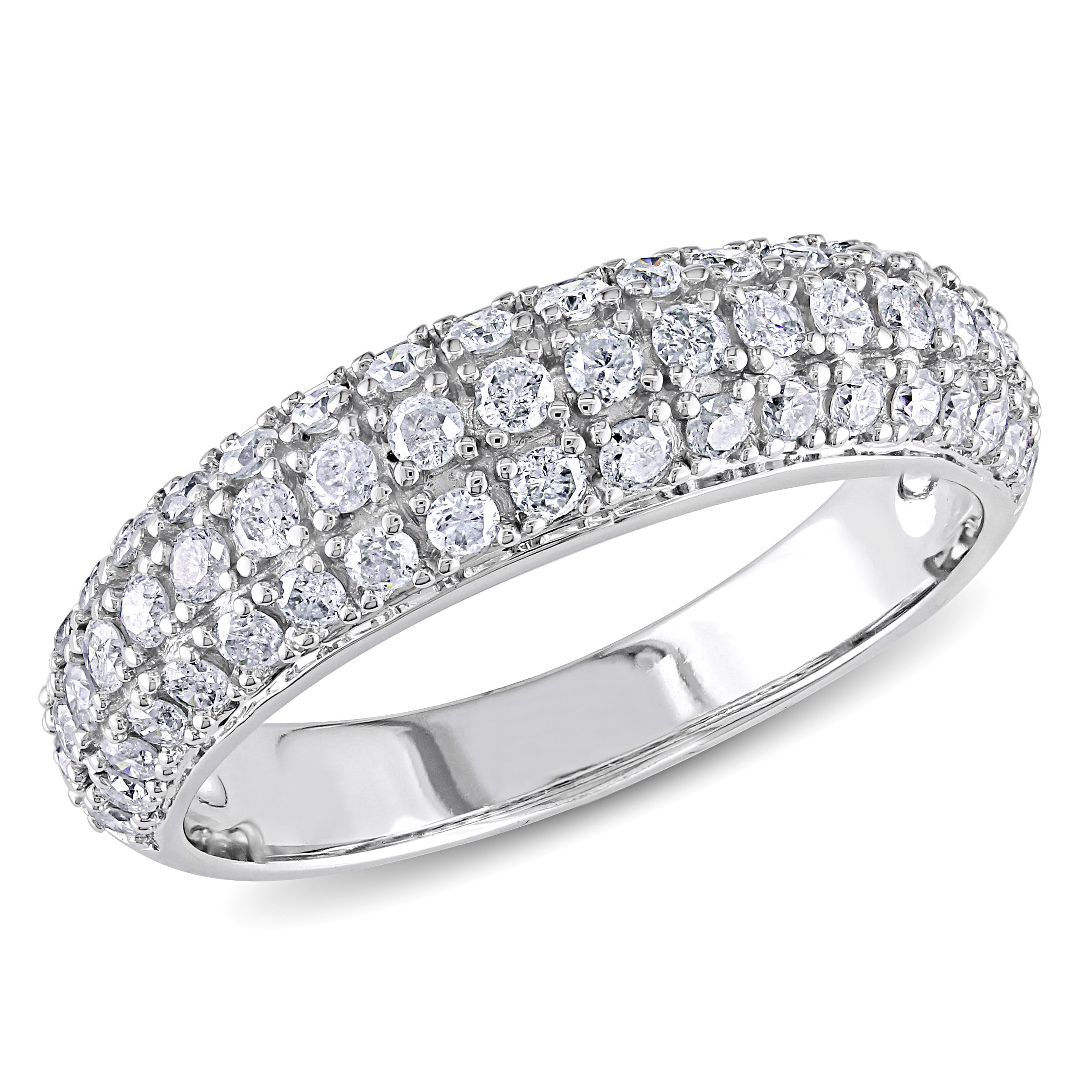 Size-6.75 G-H,I2-I3 1//8 cttw, Diamond Wedding Band in 10K Yellow Gold