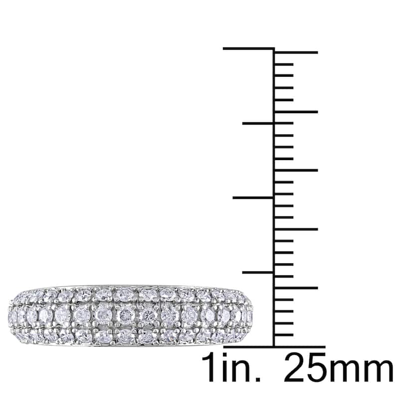 Miadora 3/4 CT Diamond TW Fashion Ring 10k White Gold GH I2;I3