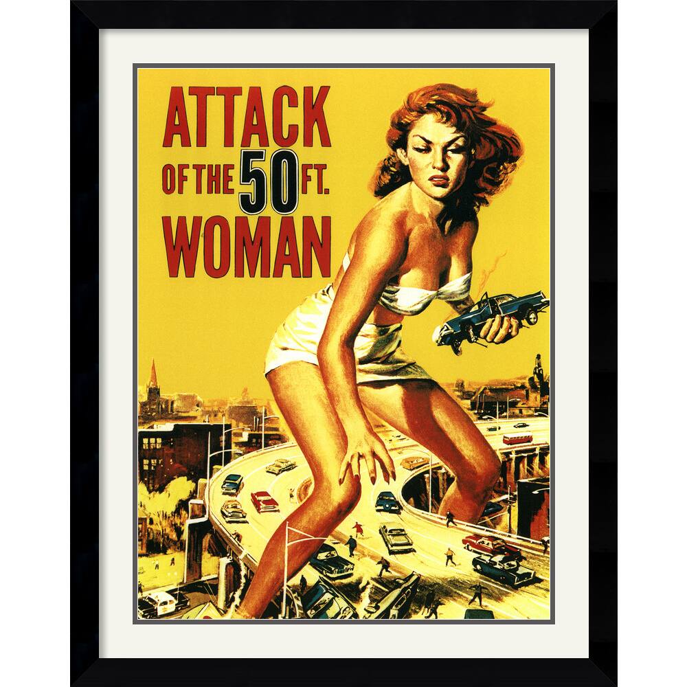 'Attack of the 50 ft. Woman' Framed Art Print