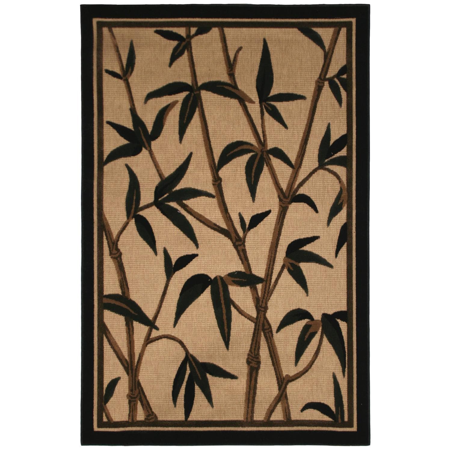 Olefin Beige Indoor/ Outdoor Floral Rug (8 X 10)