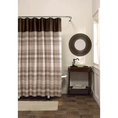 Maytex Blake Fabric Shower Curtain