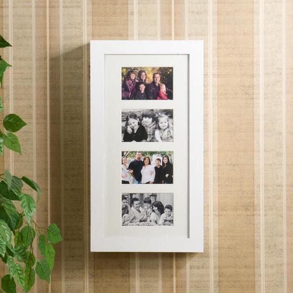 Alto Photo Display Wall mount White Jewelry Armoire