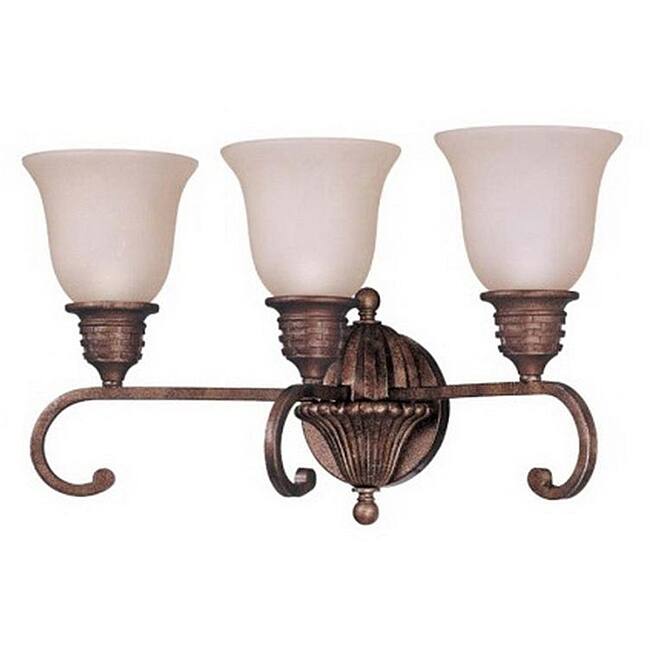 Belvedere 3-light Crackle Bullion Wall Sconce