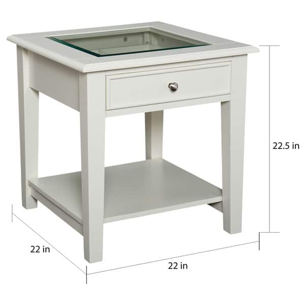 Copper Grove Hightower OffWhite End Display Table Overstock 20254401