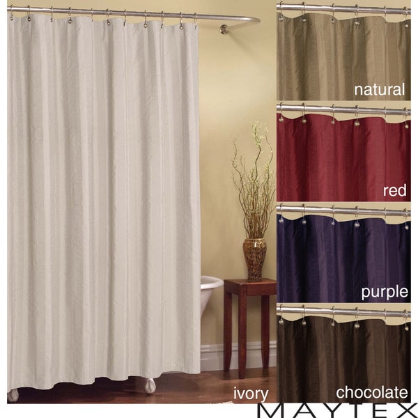 Chadwell Striped Polyester Fabric Shower Curtain (70 x 72
