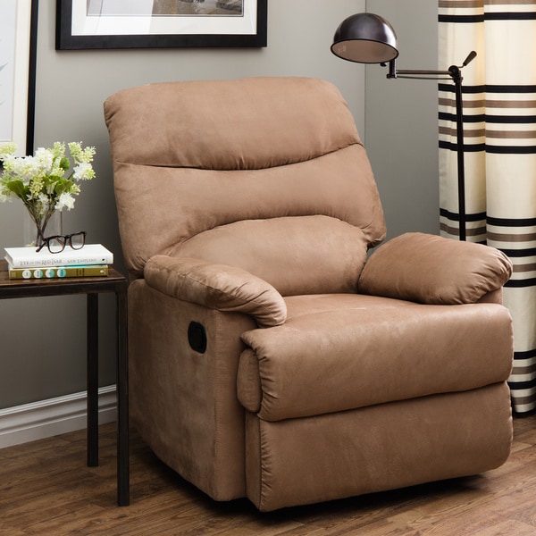 Shop Tucker Tan Recliner Free Shipping Today 5612169