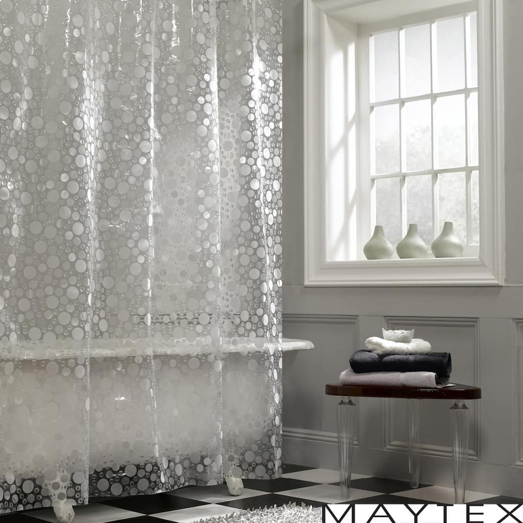 Maytex Circles PEVA Shower Curtain