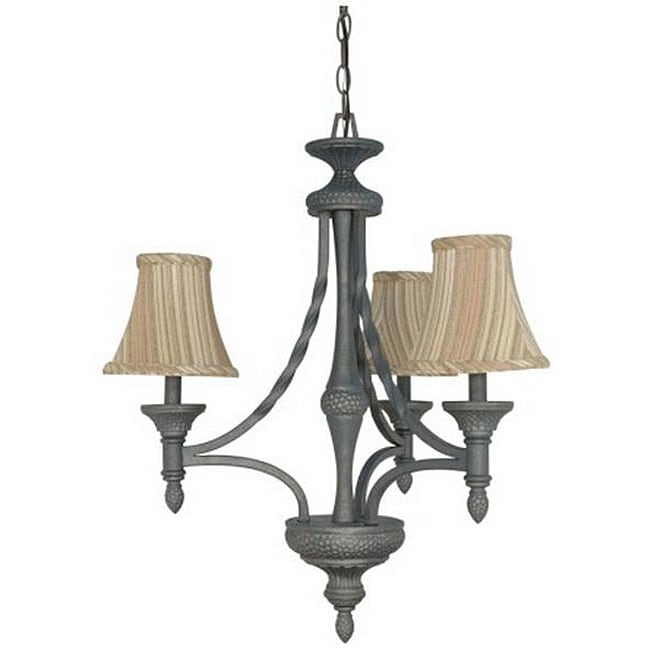 Nottingham 3-light Chandelier (Pumice stone) - Chandeliers For Bedrooms by Overstock.com