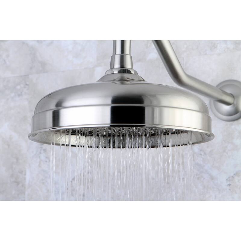 Kingston Brass Victorian Satin Nickel 8-inch Rainfall Shower Head