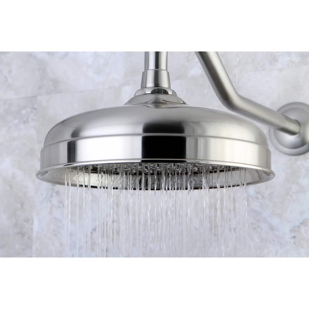 Kingston Brass Victorian Satin Nickel 8-inch Rainfall Shower Head