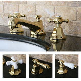 Kingston Brass Metropolitan Polished Brass Widespread Bathroom Faucet