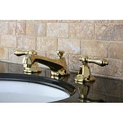 Kingston Brass Metropolitan Polished Brass Widespread Bathroom Faucet