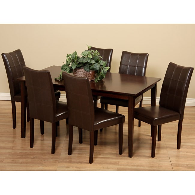 Eveleen Brown 7 piece Dining Table And Chair Set