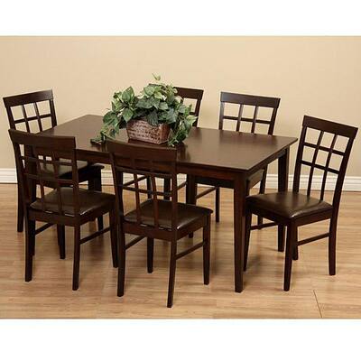 Justin 7-piece Wood Dining Set