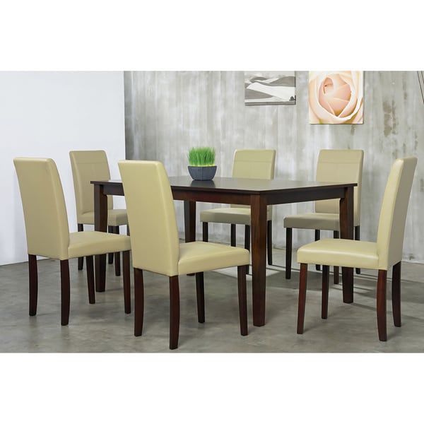 Warehouse of Tiffany 7 piece Cream Dining Furniture Set Warehouse of Tiffany Dining Sets