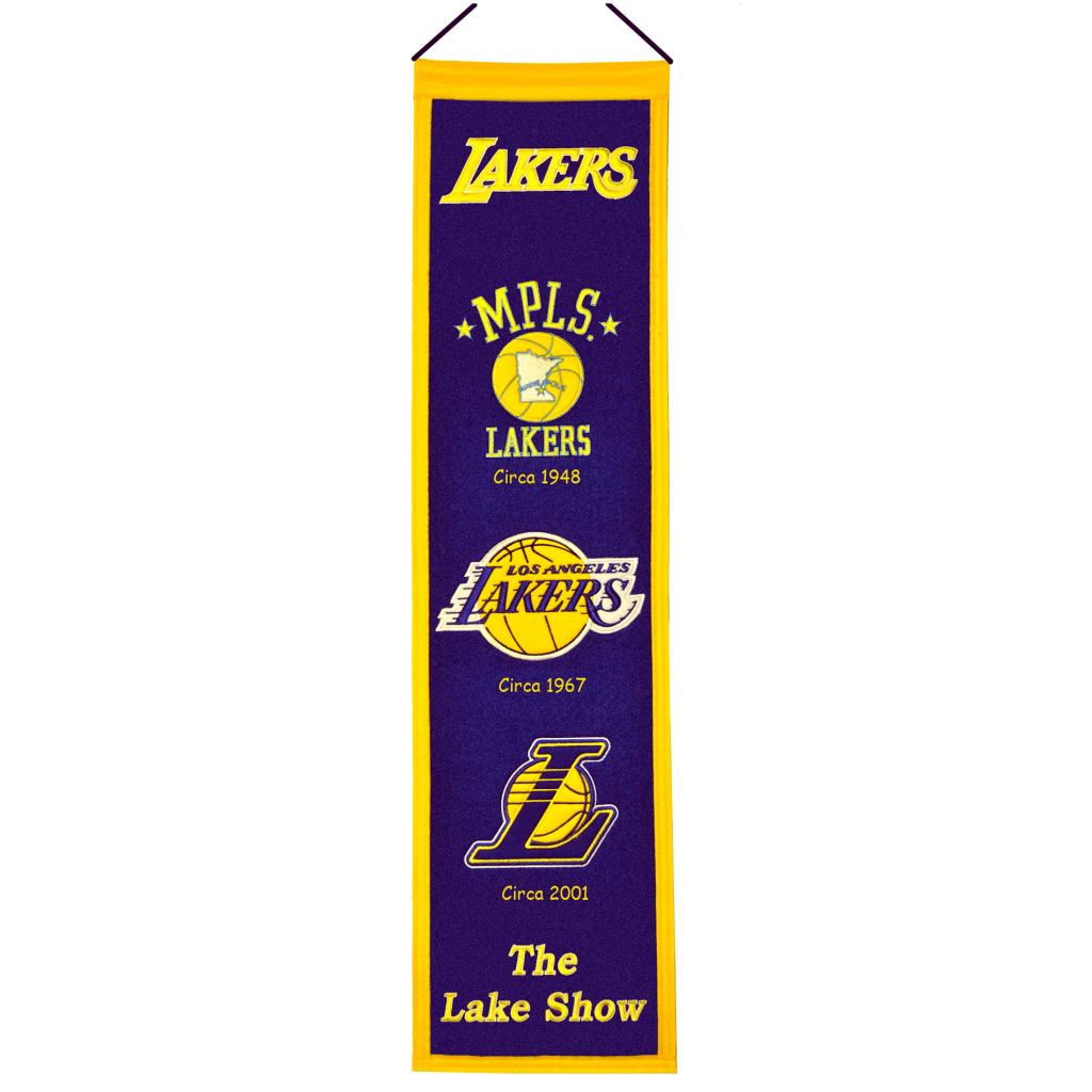 Los Angeles Lakers Wool Heritage Banner