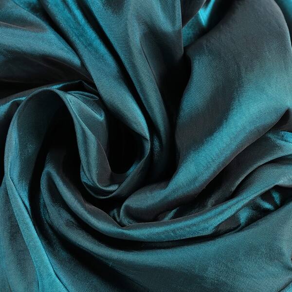 Shop Exclusive Fabrics Solid Faux Silk Taffeta Mediterranean