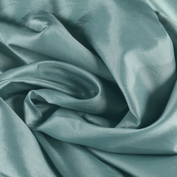 Shop Exclusive Fabrics Solid Faux Silk Taffeta Robin S Egg Curtain