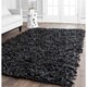 Shop Safavieh Handmade Metro Modern Black Leather Decorative Shag Rug X On Sale Free