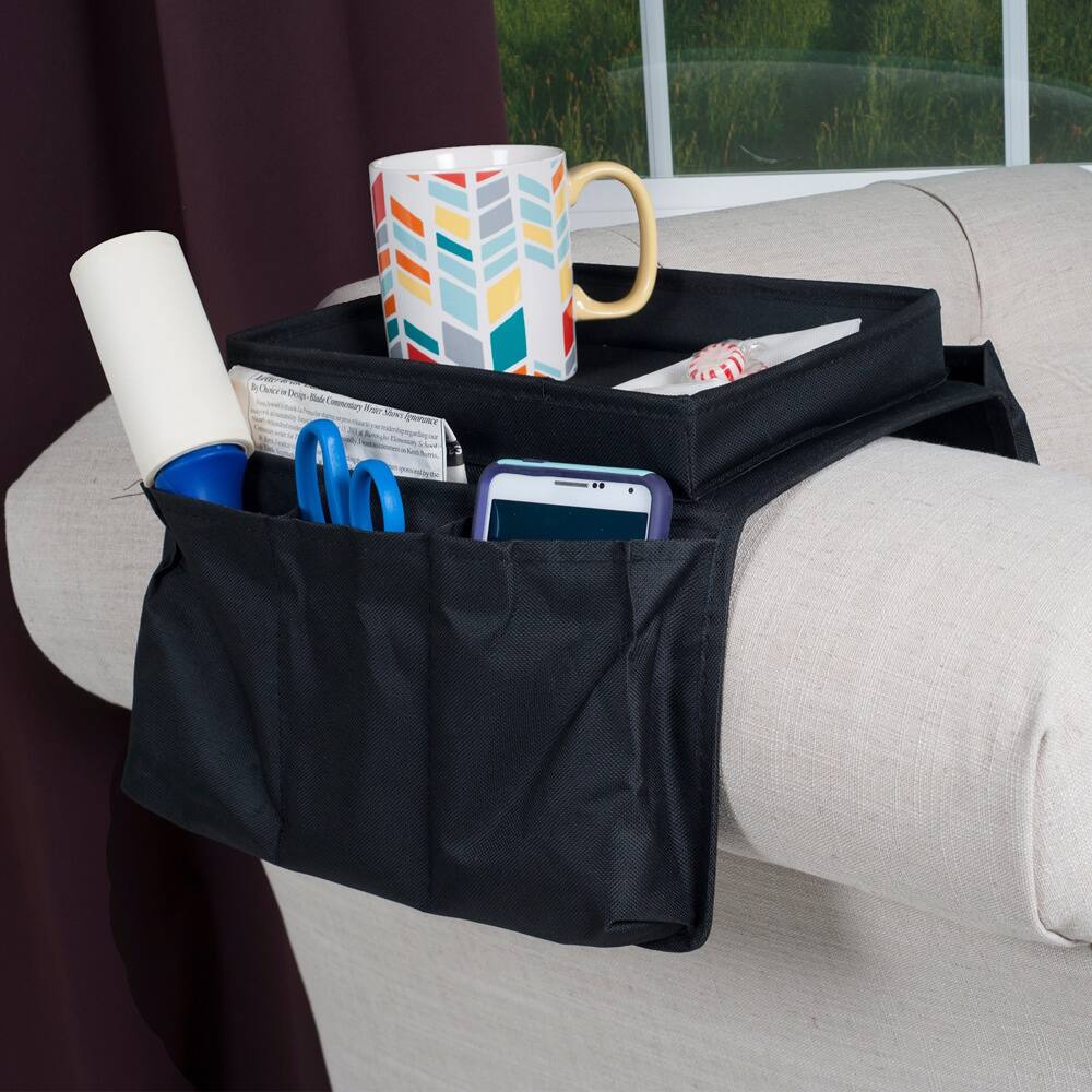 Trademark 6 Pocket Arm Rest Organizer w/ Table-Top