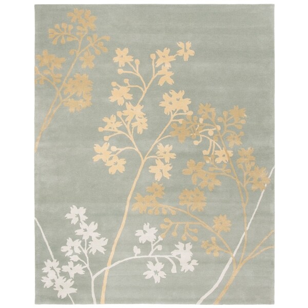 Safavieh Handmade Soho Autumn Light Blue New Zealand Wool Rug - 7'-6" x 9'-6"