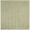 Safavieh Handmade Soho Roses Light Blue New Zealand Wool Rug (6' Square) - 6'