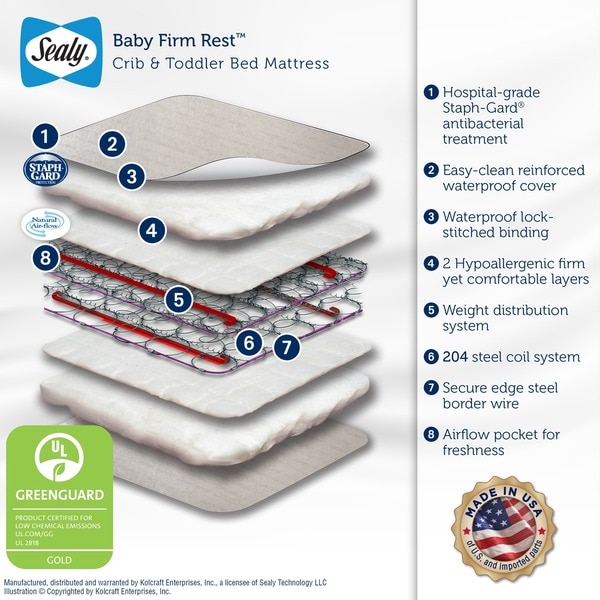 sealy gentle rest crib mattress
