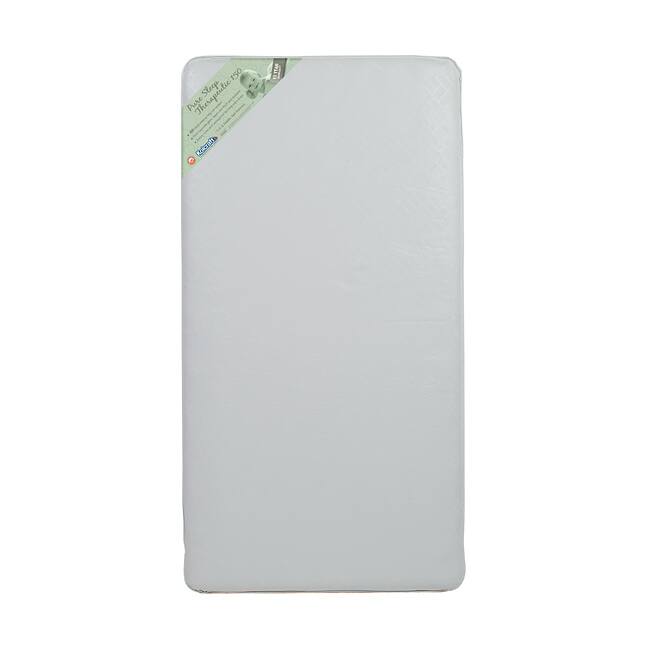 Kolcraft Pure Sleep Therapeutic 150-coil Infant/ Toddler Crib Mattress with Waterproof Cover - White