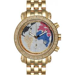 joe rodeo world map watch Shop Joe Rodeo Classic Men S World Map Diamond Watch Overstock joe rodeo world map watch