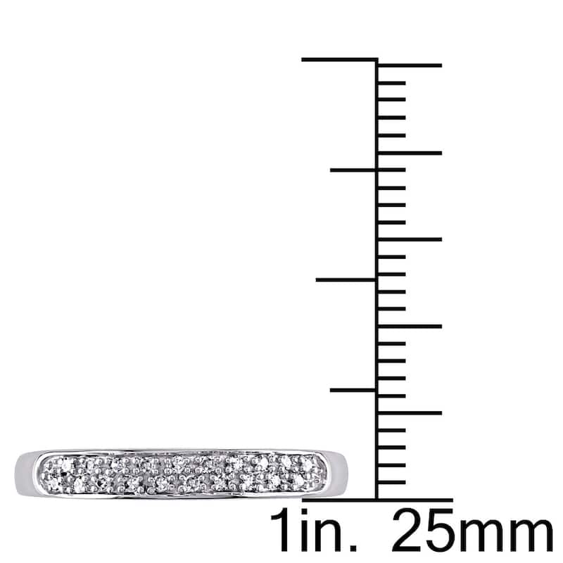 Miadora 10k Gold and 1/10ct TDW Diamond Band
