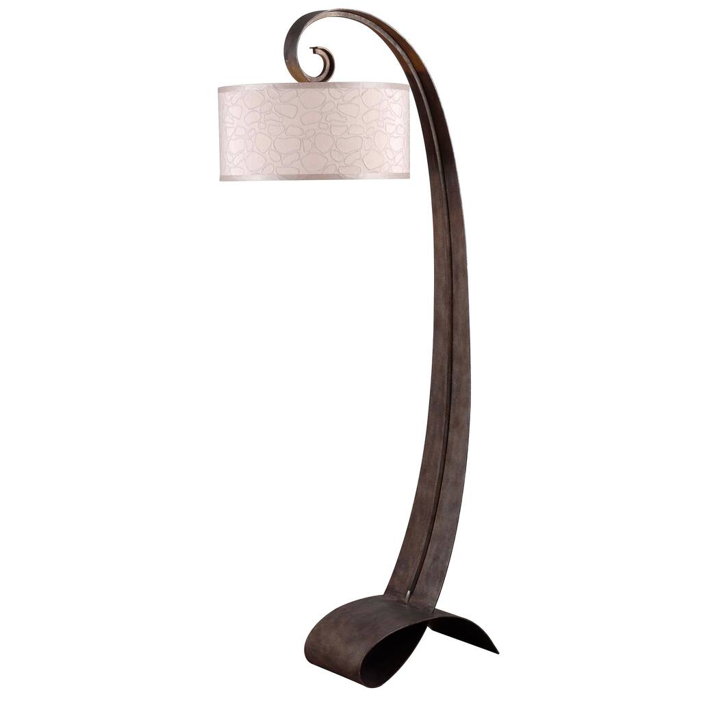 Design Craft Renard Smoked Bronze 64-inch Arc Floor Lamp