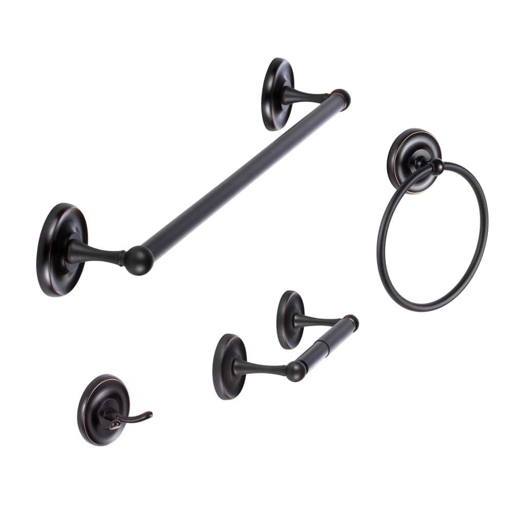 Sure-Loc Vintage Bronze Pinedale 4-piece Bathroom Accessory Set