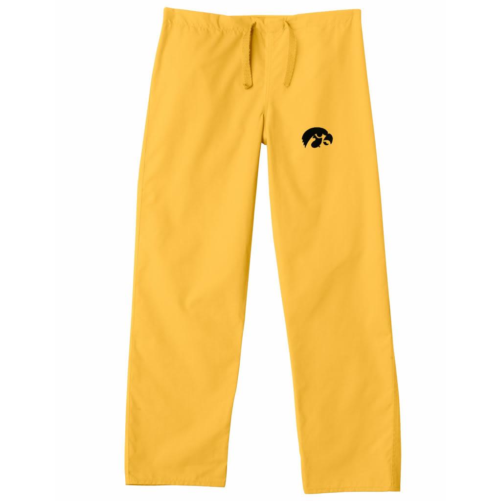 Gelscrub Unisex Gold Iowa Hawkeye Scrub Pants